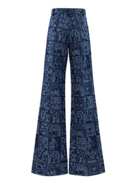 BASEPLUS_Multicolor Blue TROUSERS - Multicolor Blue