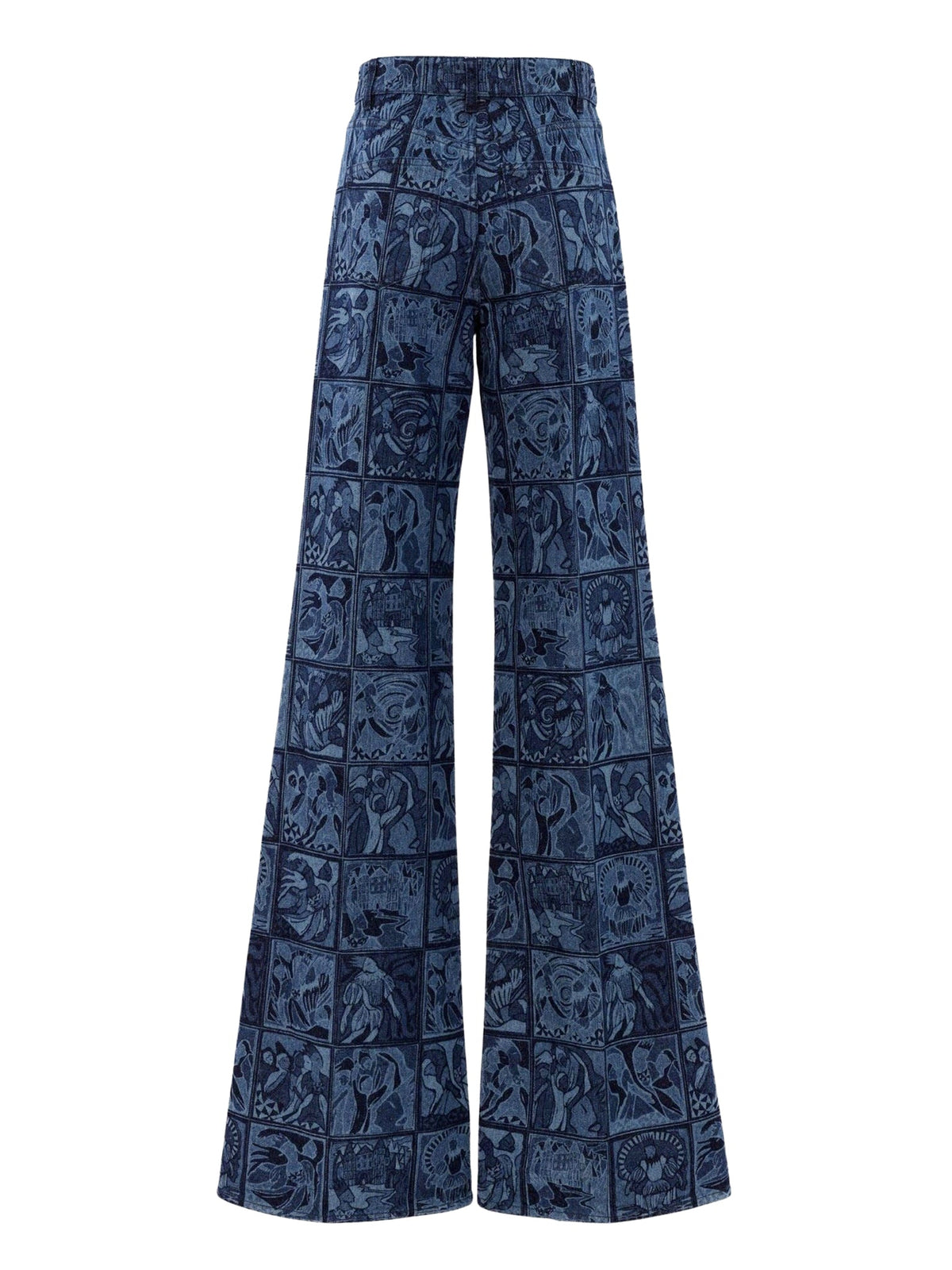 BASEPLUS_Multicolor Blue TROUSERS - Multicolor Blue