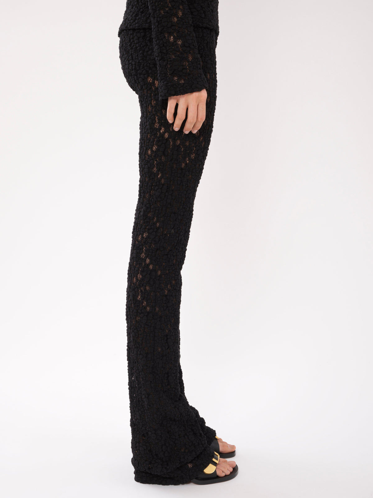 BASEPLUS_Black TROUSERS - Black