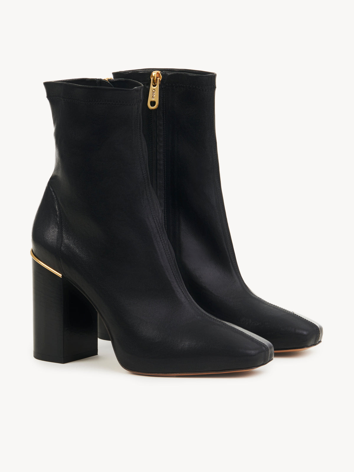 BASEPLUS_Black ANKLE BOOTS - Black