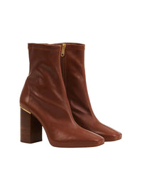 BASEPLUS_Cognac Brown ANKLE BOOTS - Cognac Brown