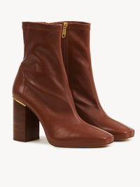 BASEPLUS_Cognac Brown ANKLE BOOTS - Cognac Brown