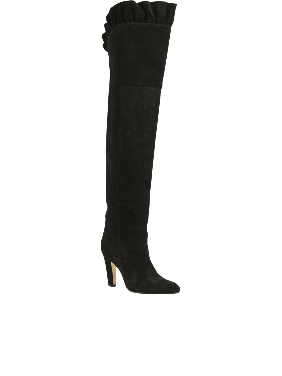 BASEPLUS_Black OVER THE KNEE BOOTS - Black