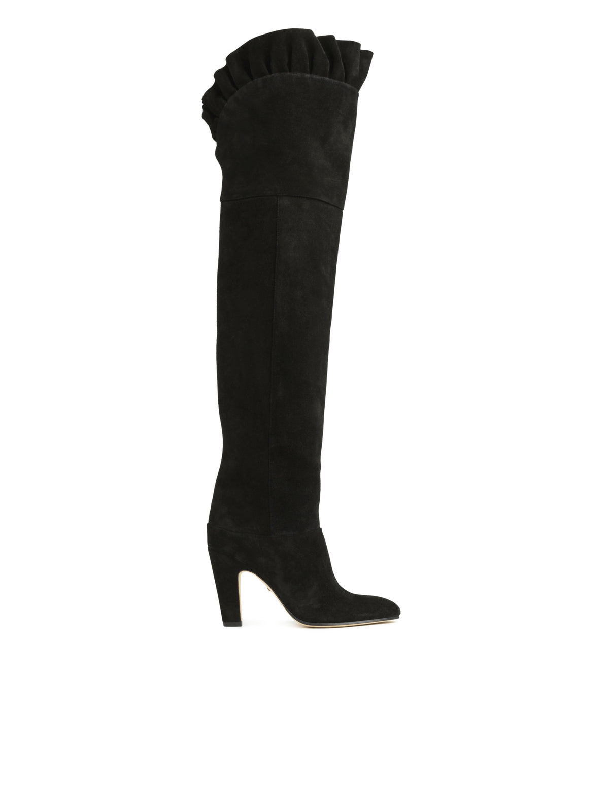BASEPLUS_Black OVER THE KNEE BOOTS - Black