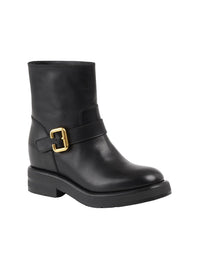 BASEPLUS_Black ANKLE BOOTS - Black