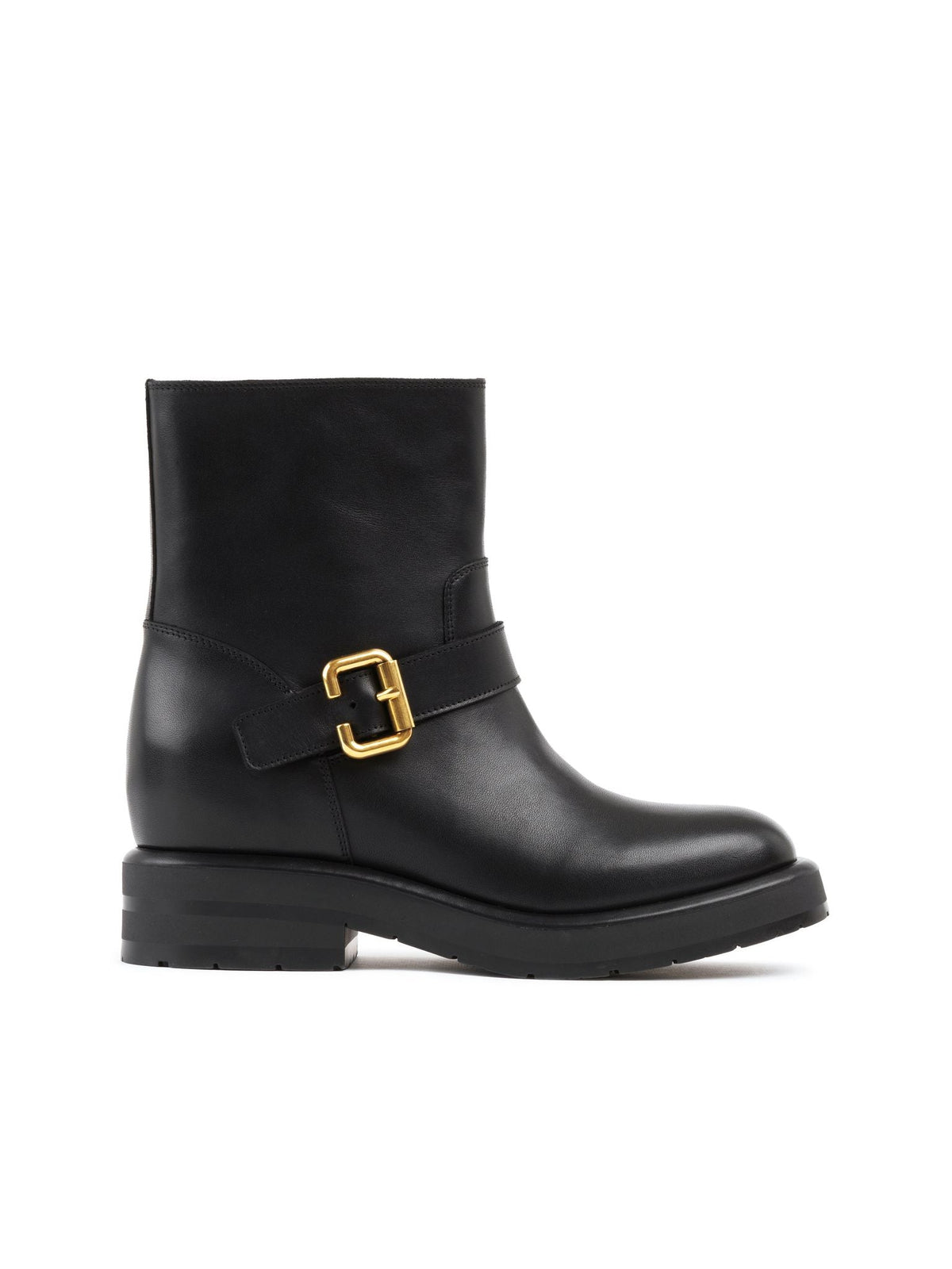 BASEPLUS_Black ANKLE BOOTS - Black