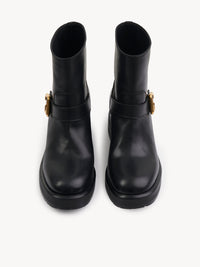 BASEPLUS_Black ANKLE BOOTS - Black