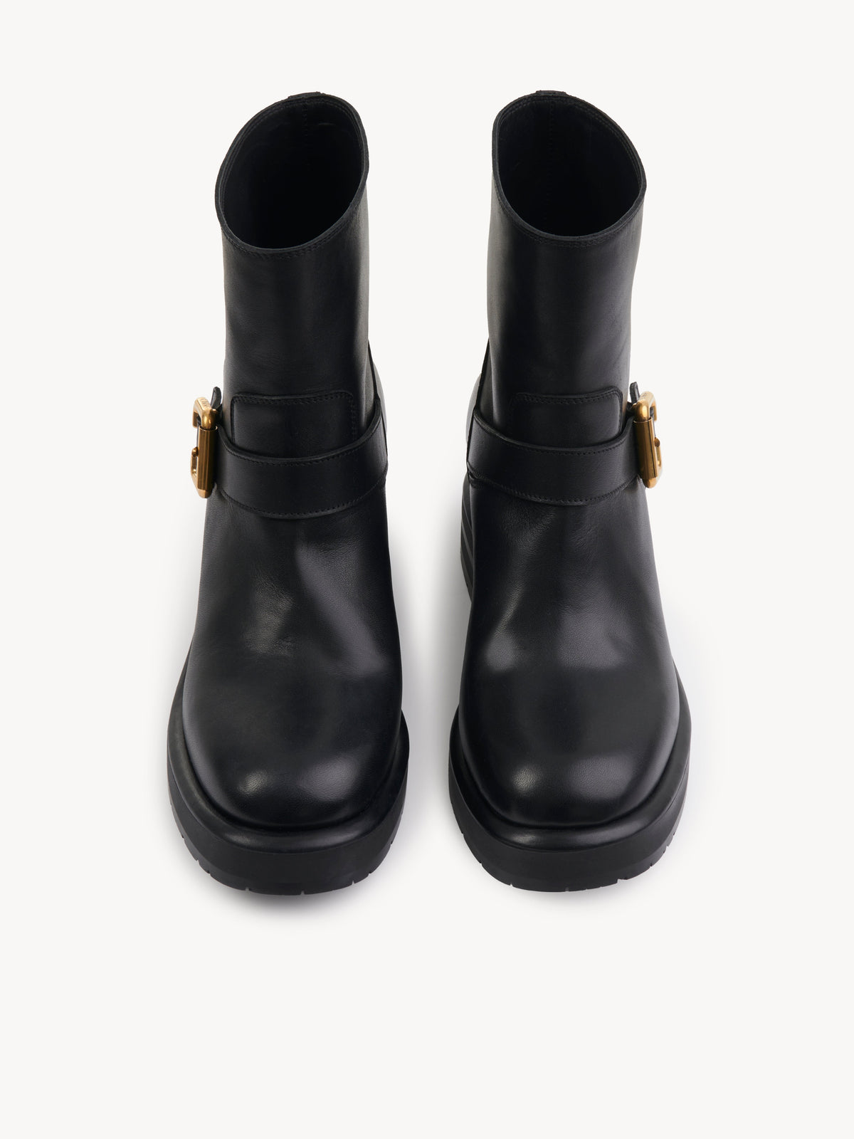 BASEPLUS_Black ANKLE BOOTS - Black