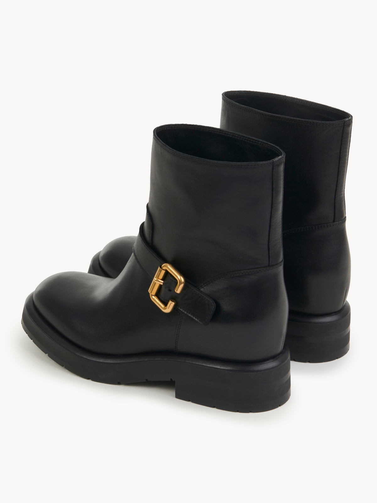 BASEPLUS_Black ANKLE BOOTS - Black