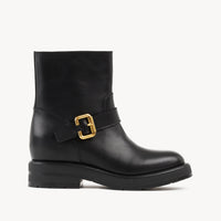 BASEPLUS_Black ANKLE BOOTS - Black