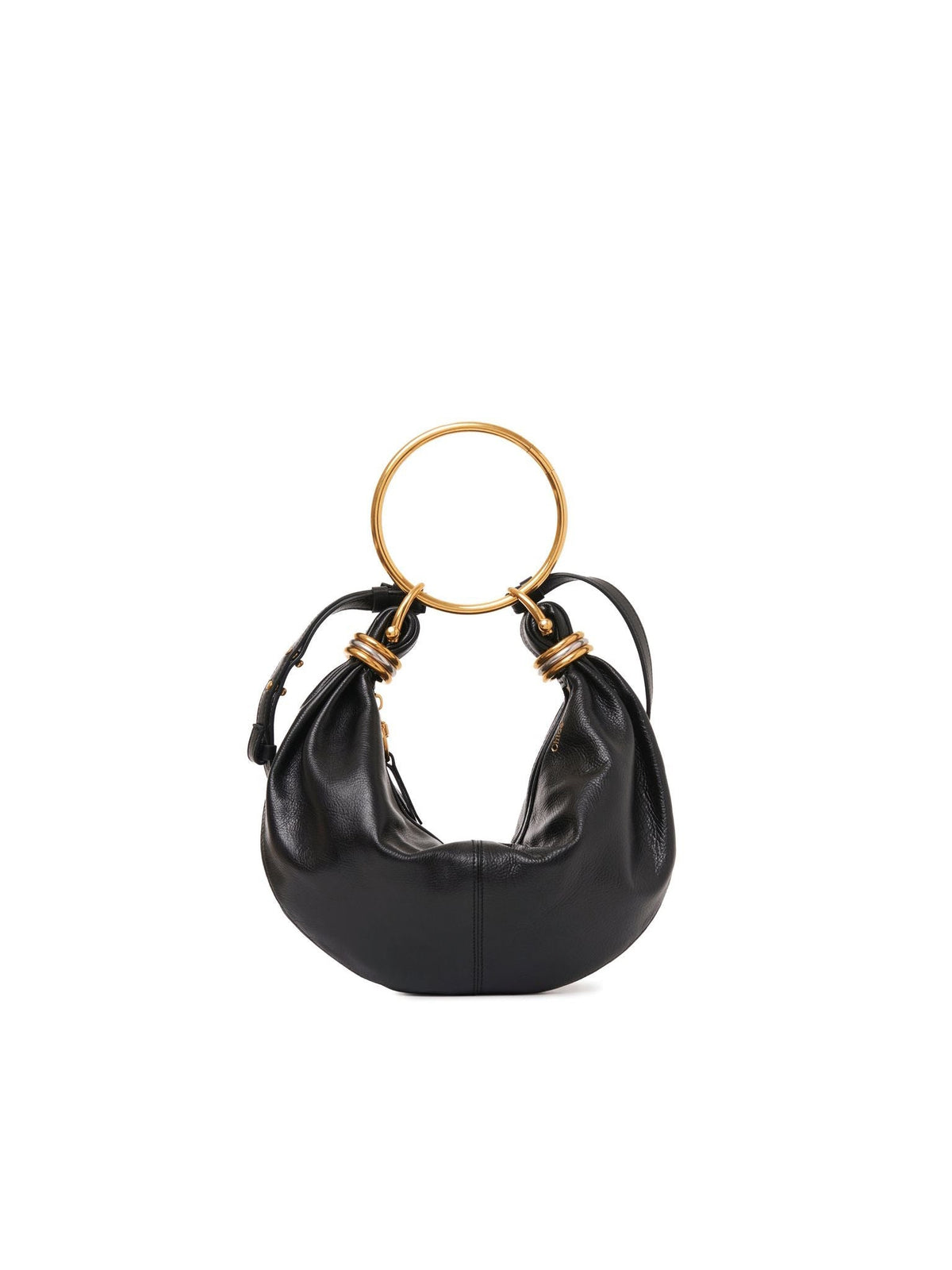 BASEPLUS_Black SMALL HOBO BAG - Black