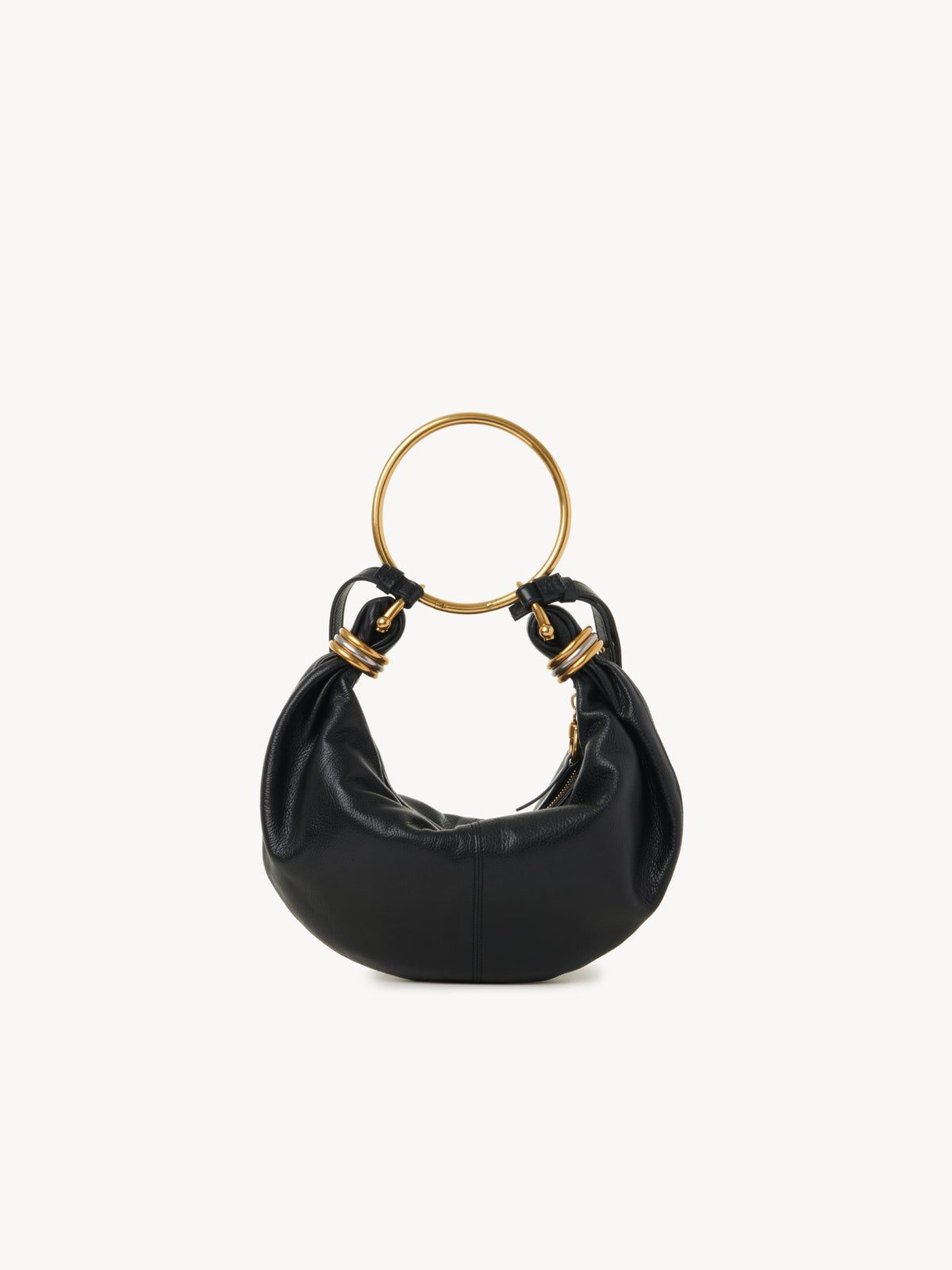 BASEPLUS_Black SMALL HOBO BAG - Black