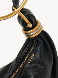BASEPLUS_Black SMALL HOBO BAG - Black