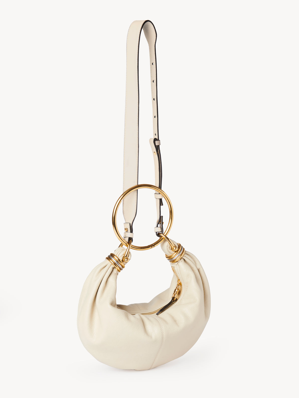 Vegetal Beige SMALL HOBO B - Vegetal Beige