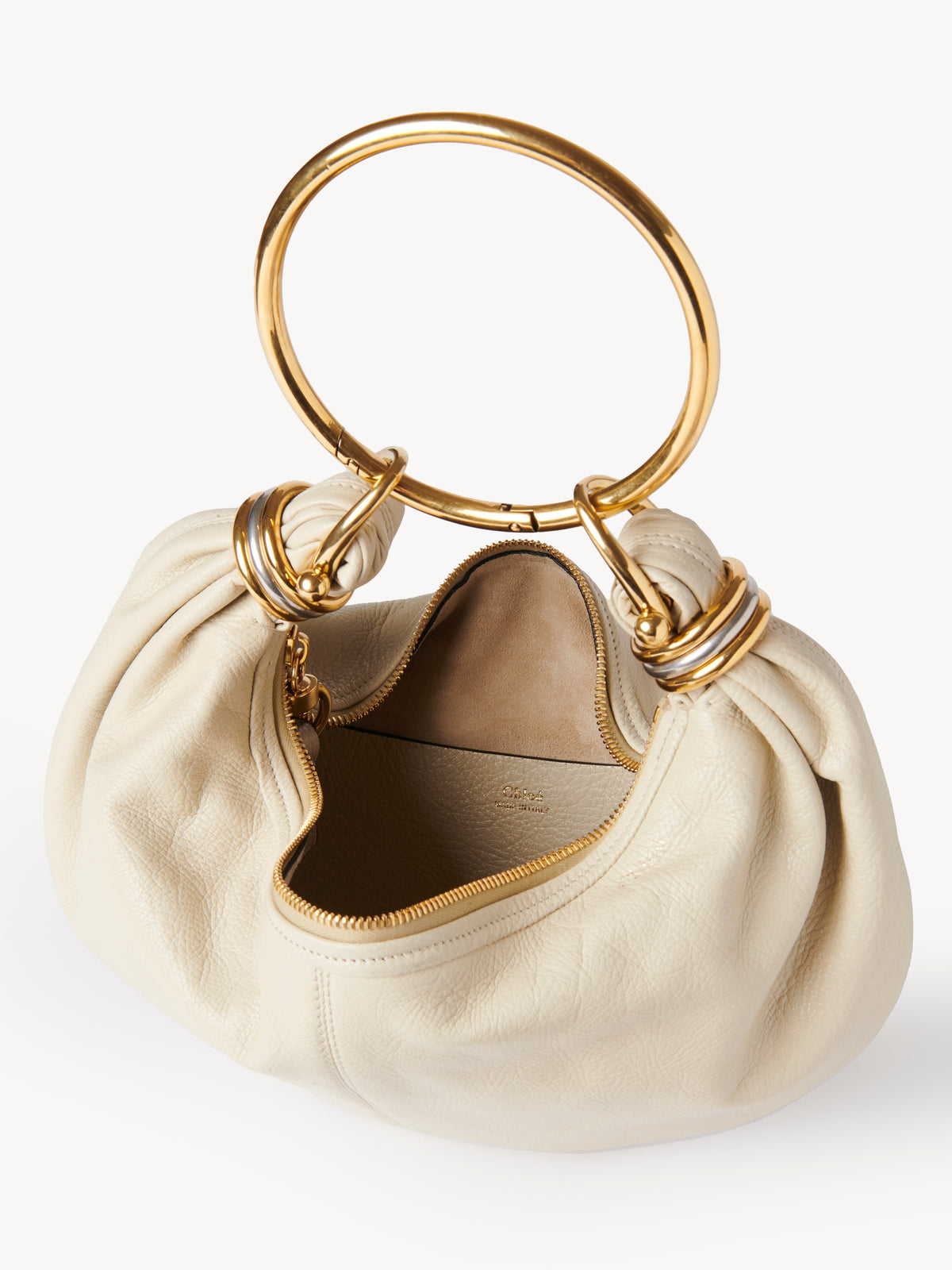 Vegetal Beige SMALL HOBO B - Vegetal Beige