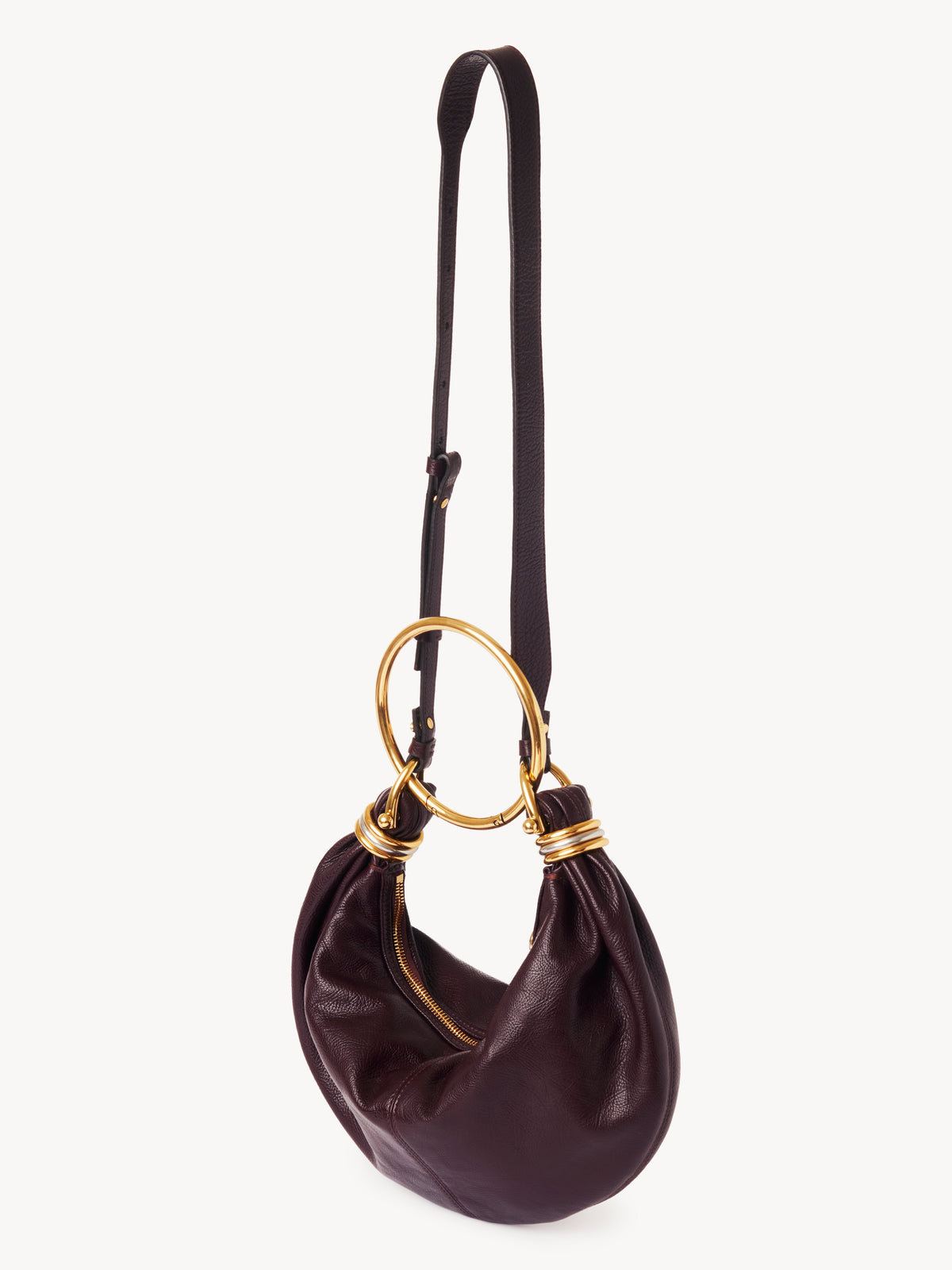BASEPLUS_Deep Violine SMALL HOBO BA - Deep Violine