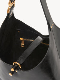 BASEPLUS_Black SMALL HOBO BAG - Black