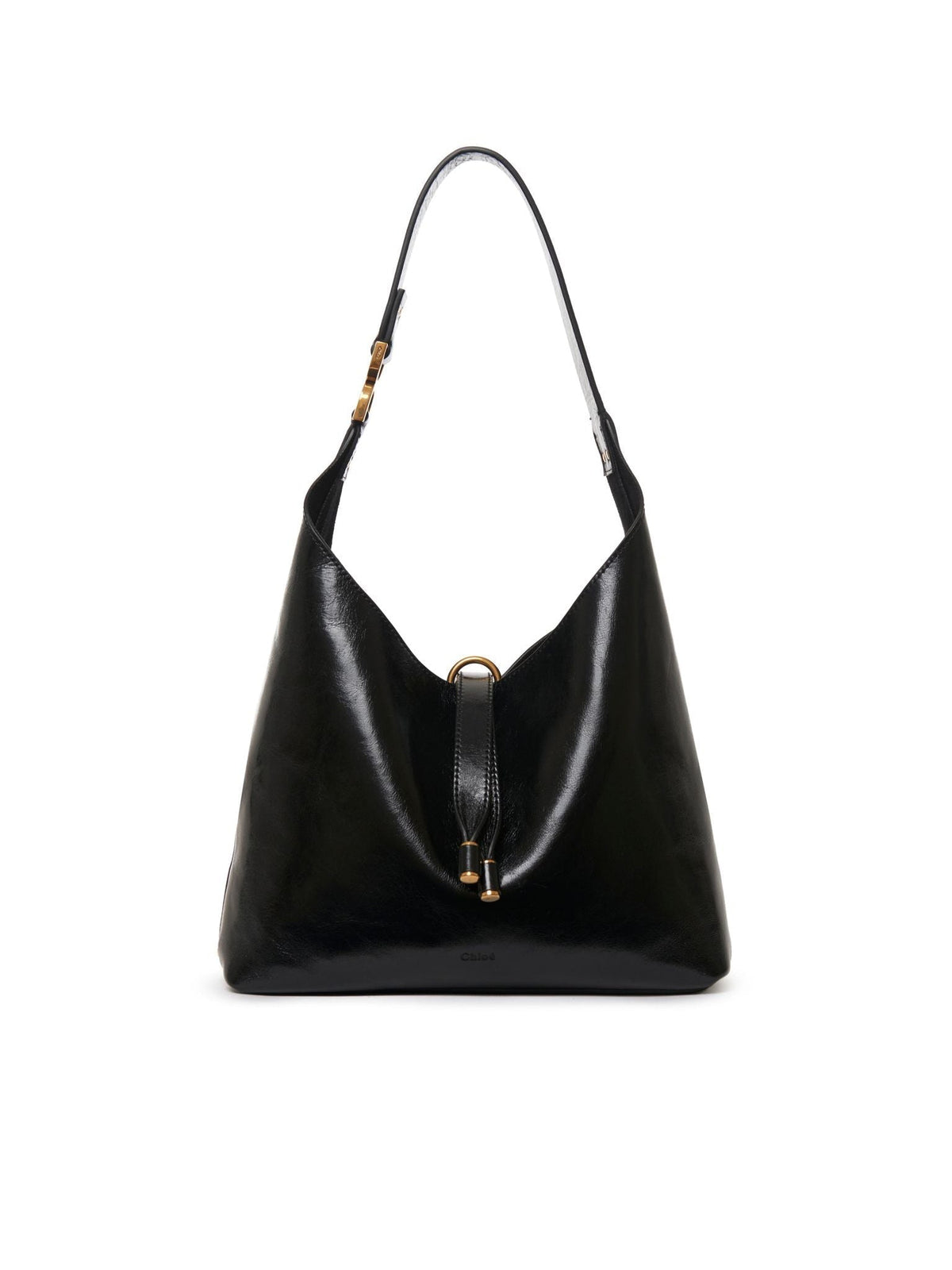 BASEPLUS_Black SMALL HOBO BAG - Black