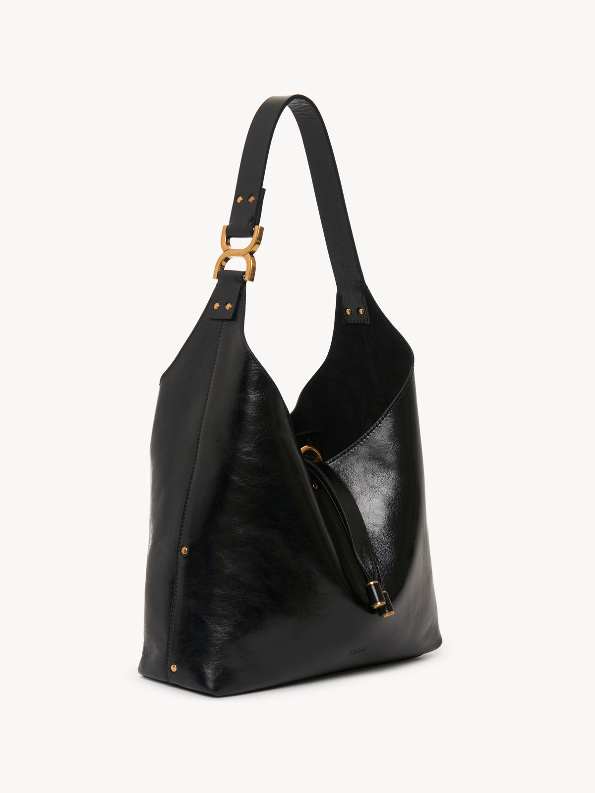 BASEPLUS_Black SMALL HOBO BAG - Black
