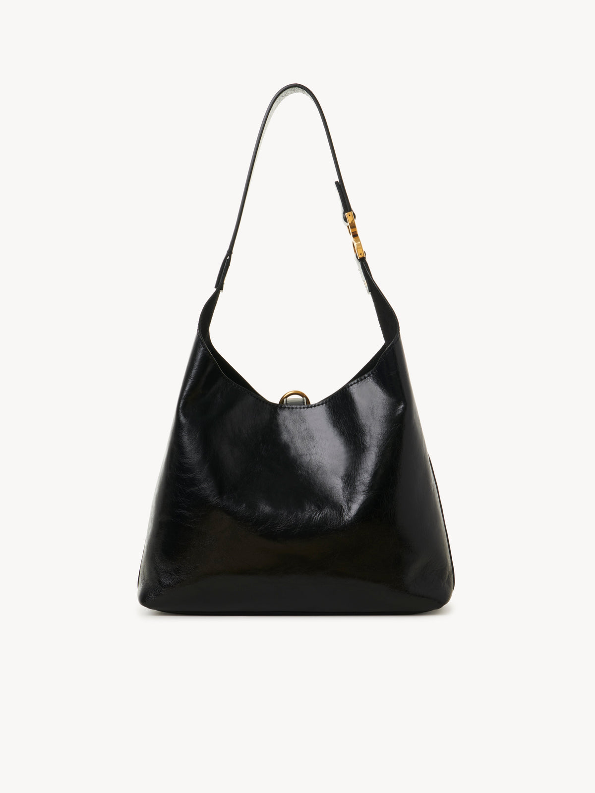 BASEPLUS_Black SMALL HOBO BAG - Black