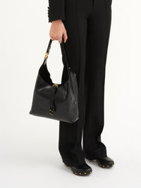 BASEPLUS_Black SMALL HOBO BAG - Black