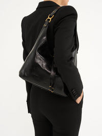 BASEPLUS_Black SMALL HOBO BAG - Black