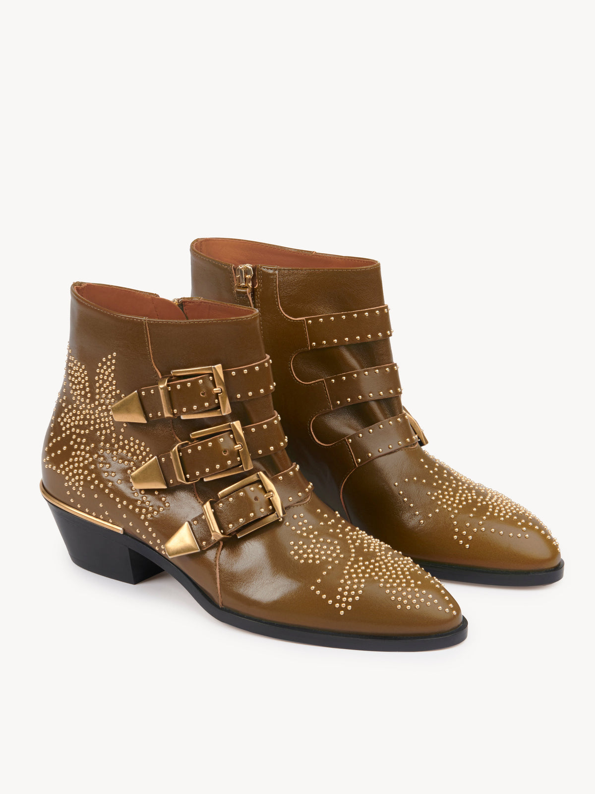 Dark Khaki ANKLE BOOTS - Dark Khaki