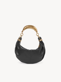 Black SMALL HOBO BAG METAL - Black