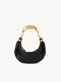 Black SMALL HOBO BAG METAL - Black