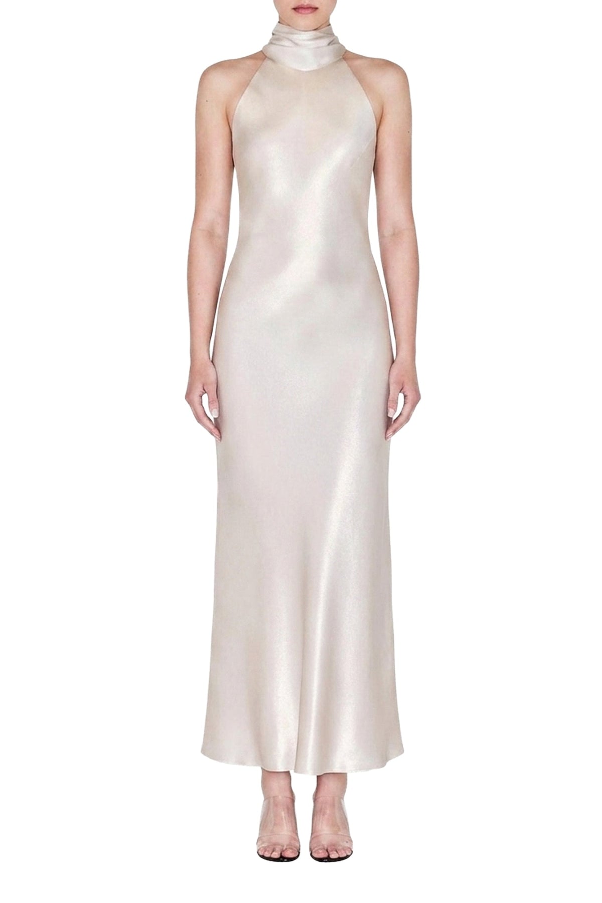 Cropped Sienna Dress - Champagne