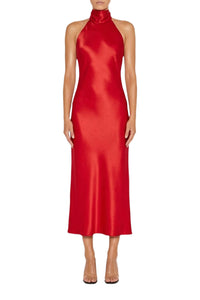 Cropped Sienna Dress - Sunset Red