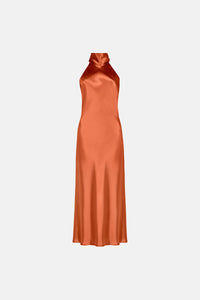 Robe Sienna midi - Coral