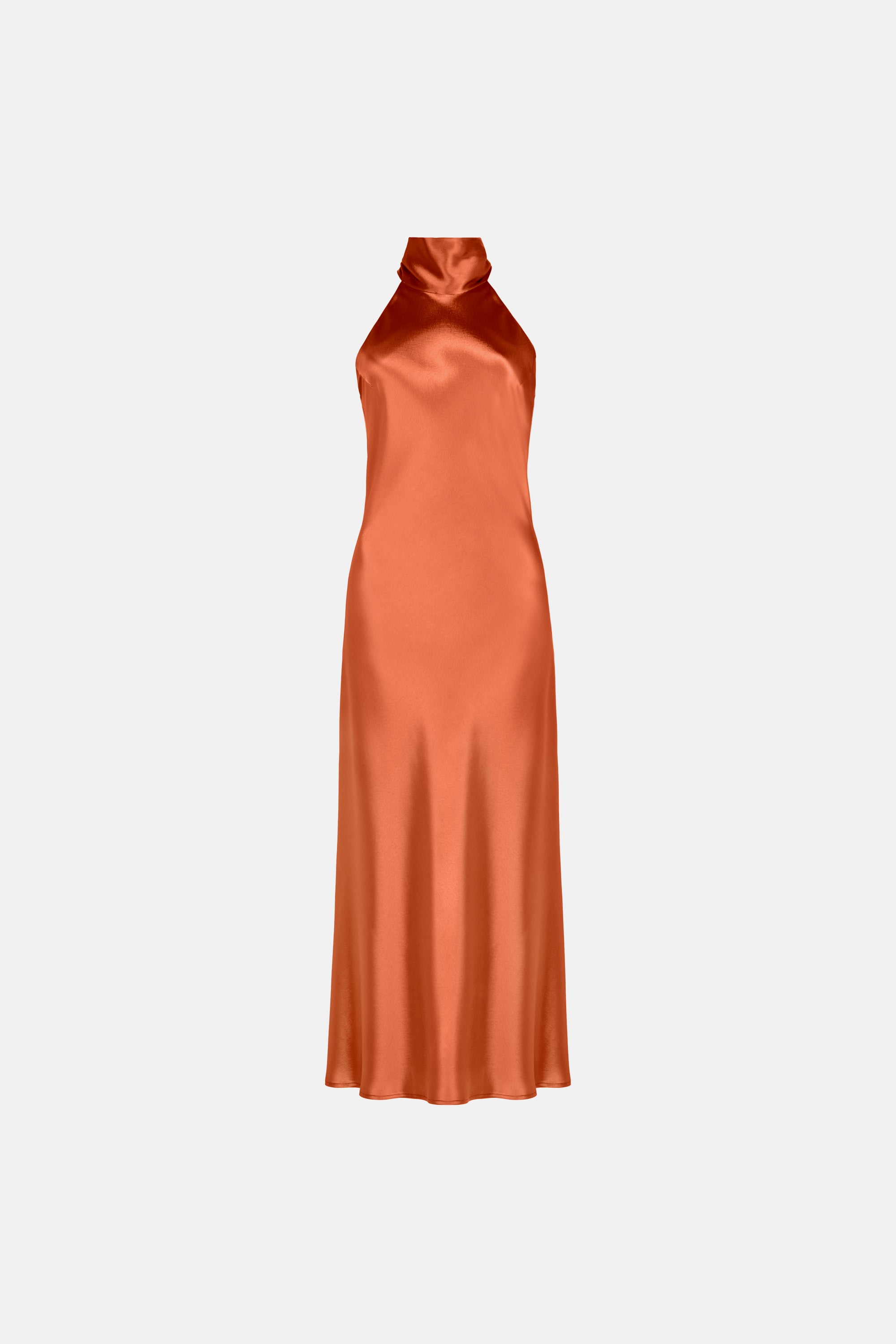 Robe Sienna midi - Coral