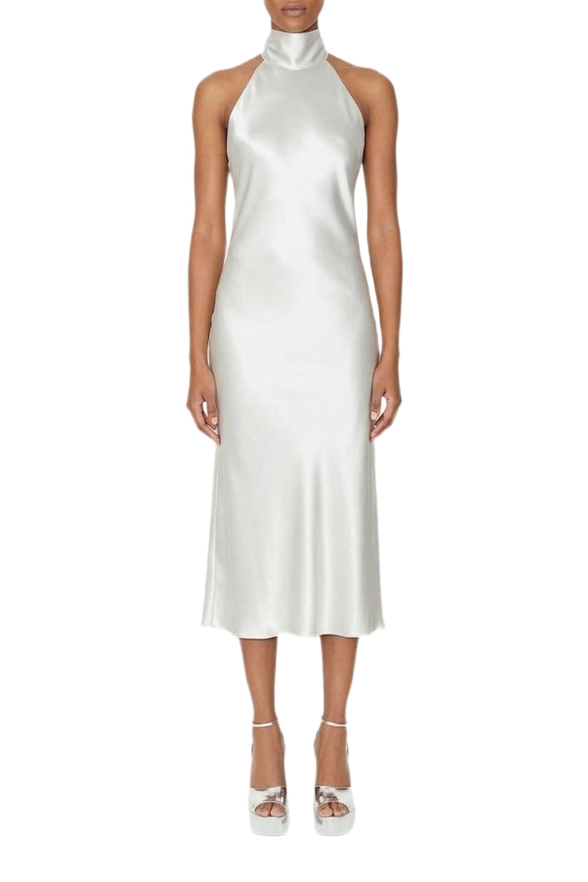 Cropped Sienna Dress - Platinum