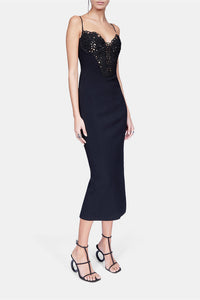Robe Spiral sculptée - Black