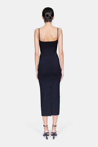 Robe Spiral sculptée - Black