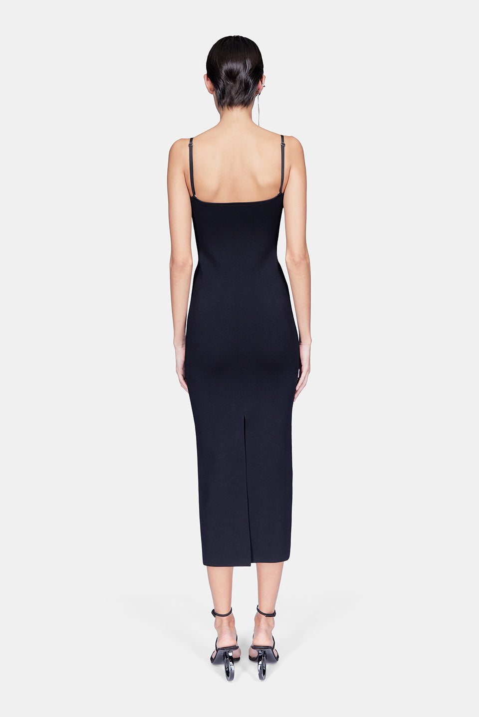 Robe Spiral sculptée - Black