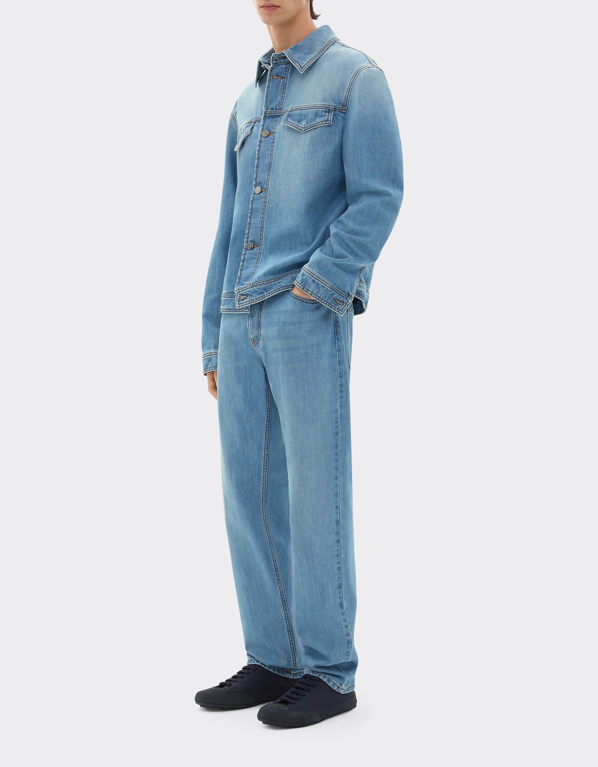 Veste en denim délavée - Light Denim