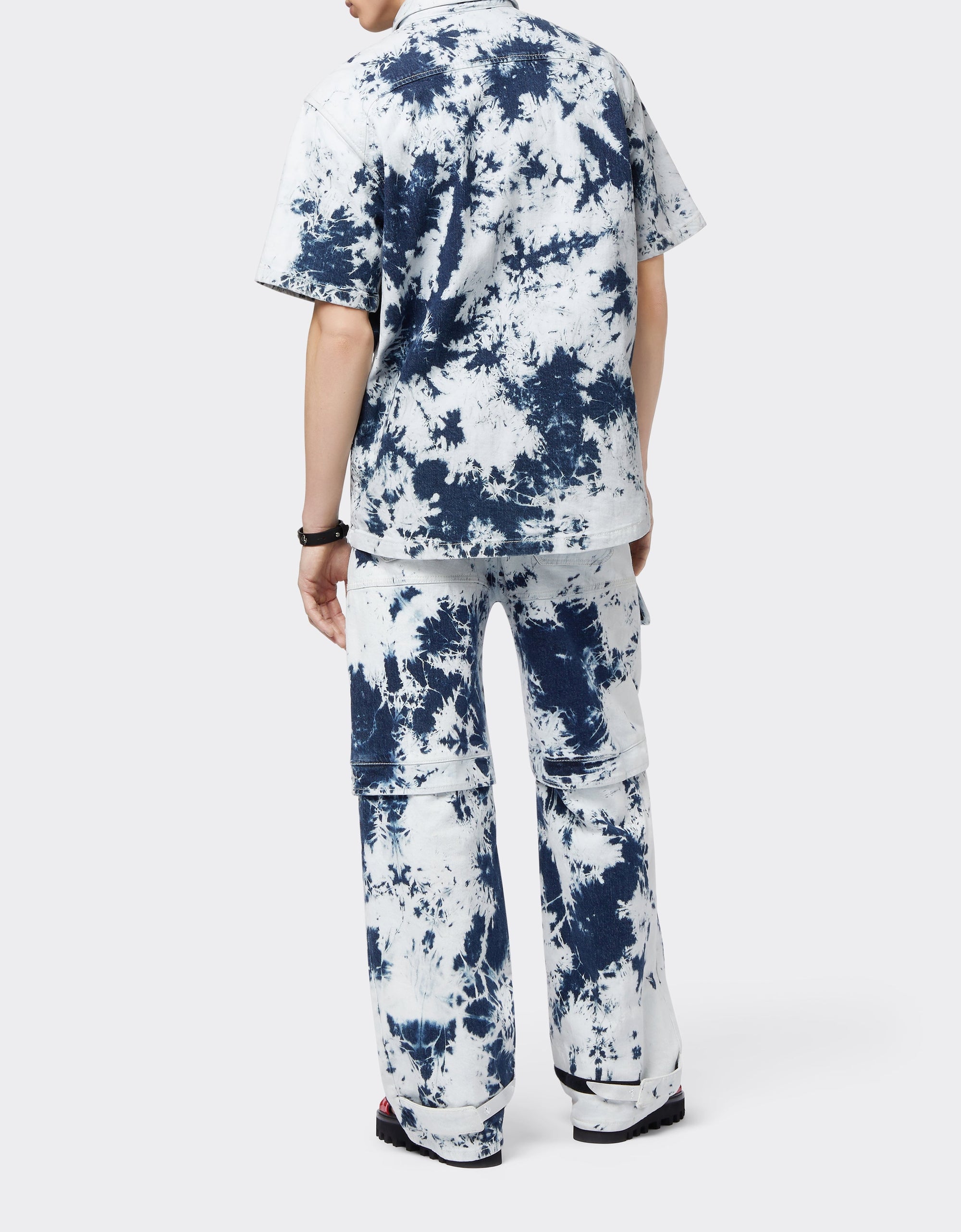 Chemise à manches courtes en denim Paint Brush - Denim