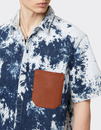 Chemise à manches courtes en denim Paint Brush - Denim