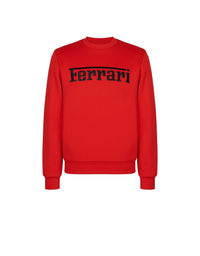 Sweat-shirt avec logo Ferrari - Rosso Corsa