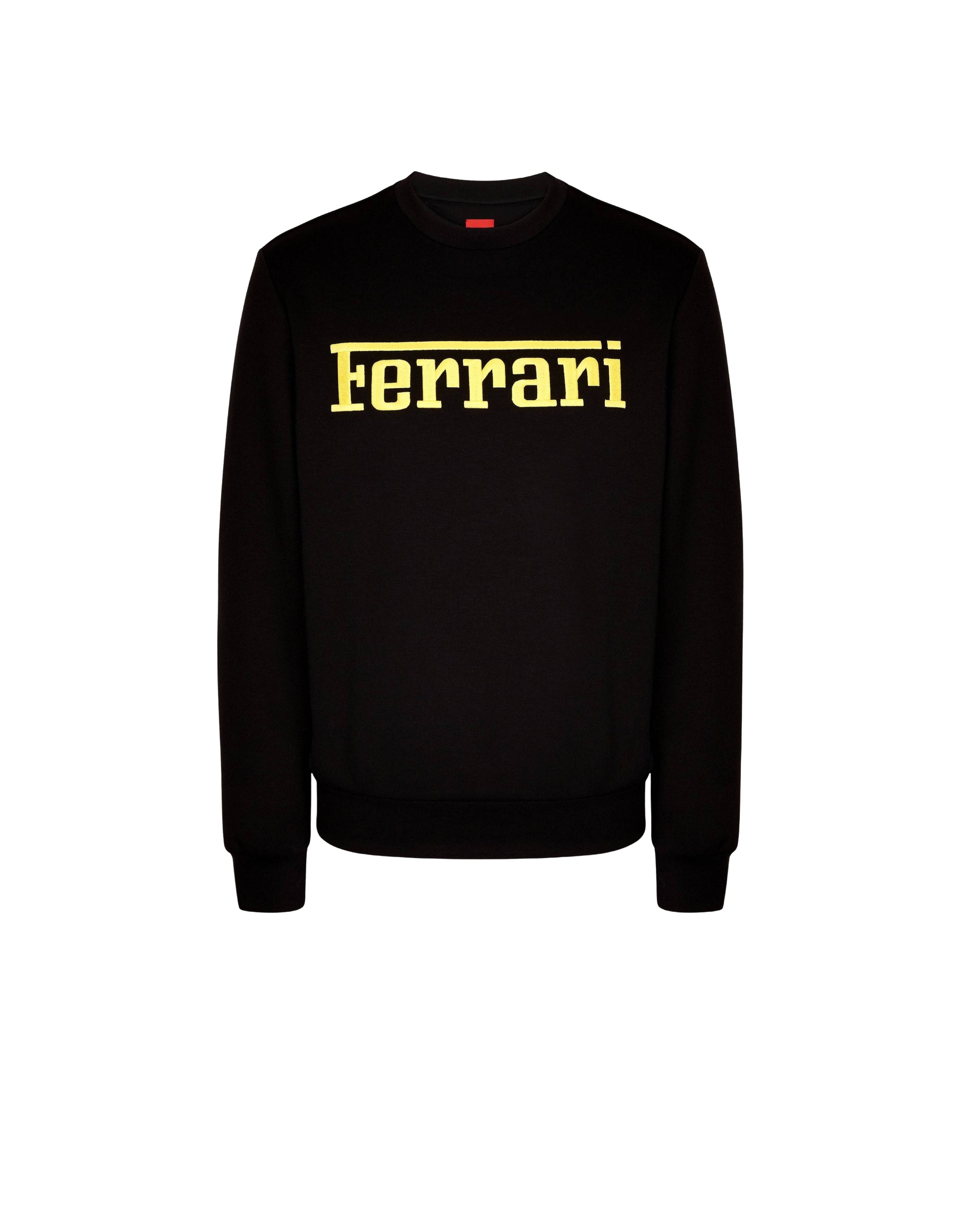 Sweat-shirt avec logo Ferrari - Nero