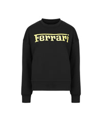 Sweat-shirt avec logo Ferrari - Nero