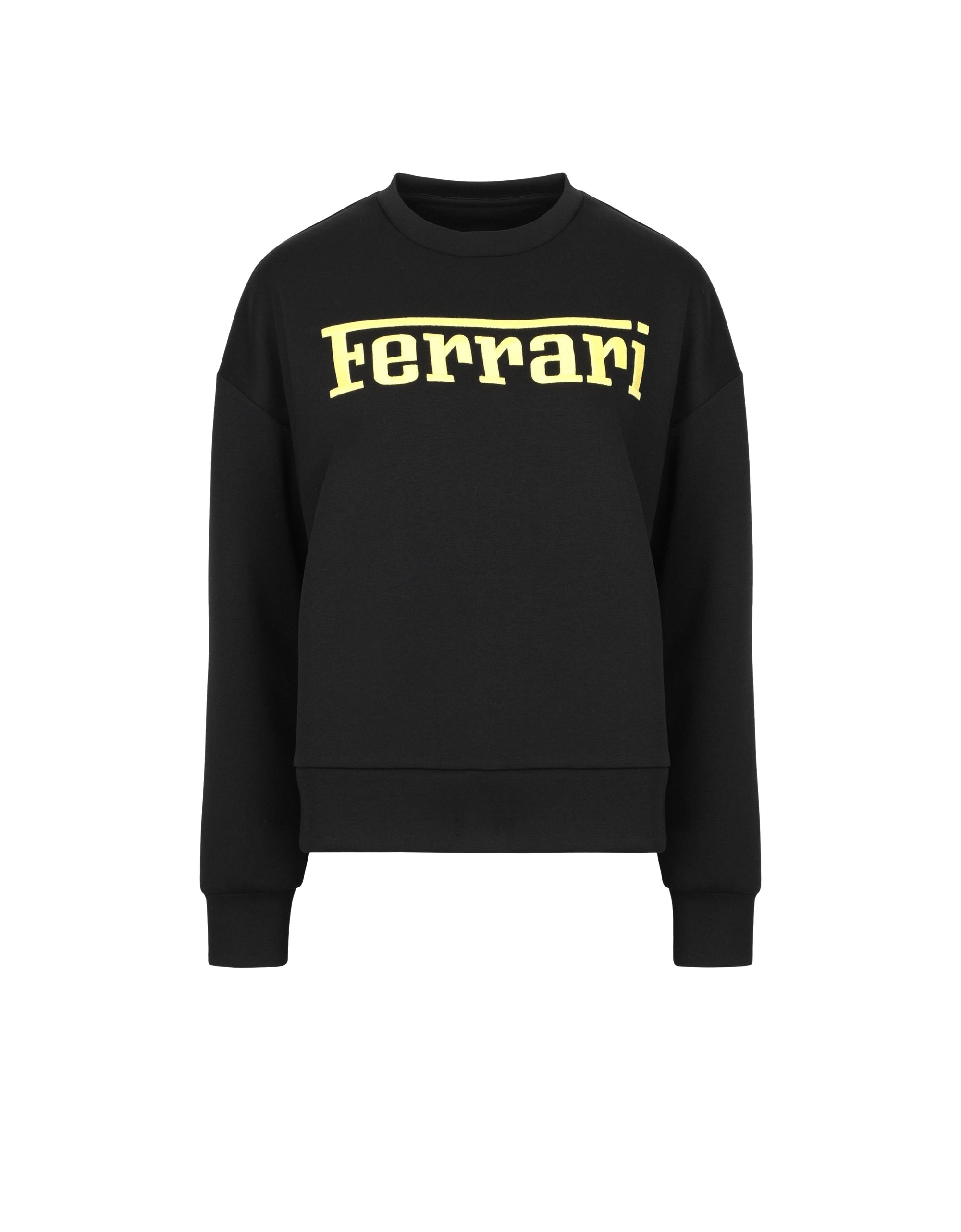 Sweat-shirt avec logo Ferrari - Nero