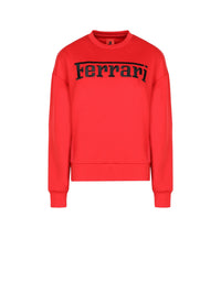 Sweatshirt with Ferrari logo - Rosso Corsa