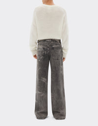 Pantalon tie-dye en denim - Nero