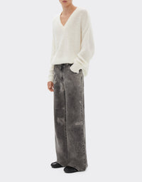 Pantalon tie-dye en denim - Nero