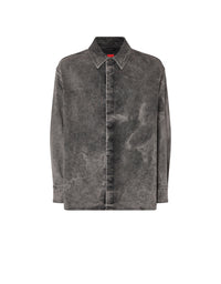 Chemise unisexe à manches longues tie-dye - Nero