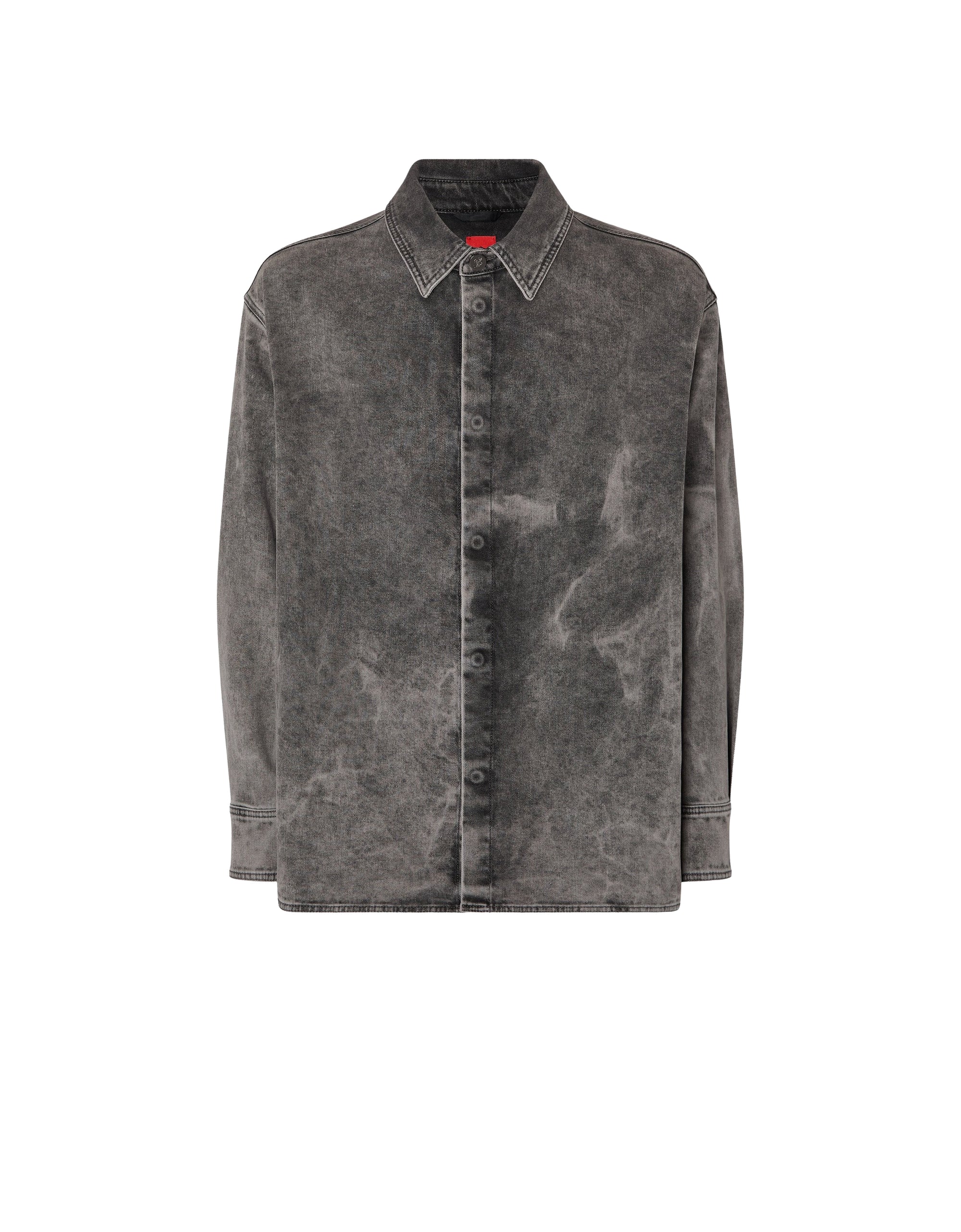 Chemise unisexe à manches longues tie-dye - Nero