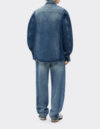 Surchemise unisexe en denim délavé - Light Denim